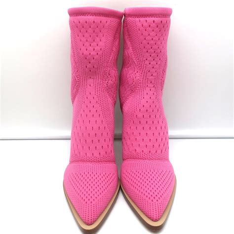 fendi ff frame boots|FENDI Technical 3D Mesh FFrame Ankle Boots 40 Pink.